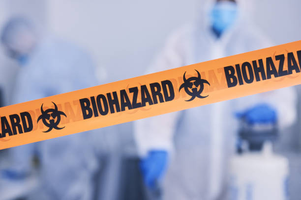 Professional Biohazard Cleanup technician working in Marlboro, NY